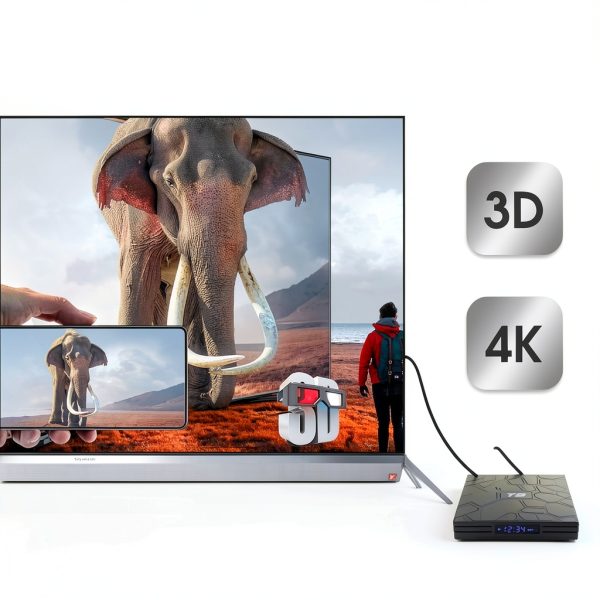 Android TV Box 9.0 Sidiwen 4GB DDR3 32GB ROM Quad-Core 4K Black-3