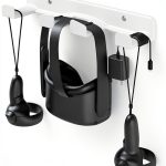 HomeMount VR Wall Mount White ABS 3 Hook for Quest Controllers-0