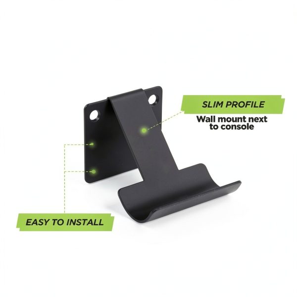 HIDEit Mounts Uni-C Controller Wall Mount (2-Pack Black) - American Company - Mount for Video Game Controllers, Compatible with Playstation, Xbox, NVIDIA, Nintendo Switch Controllers and More-5