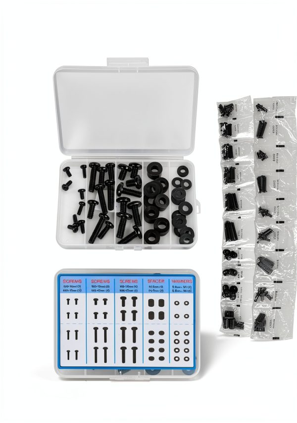 MOUNTUP Universal TV Mounting Hardware Screw Kit with Box - M4 M6 M8 Screws, Spacers & Washers for Most LED LCD OLED 4K TVs, Replacement Screws for TVs/Monitor Mounting, MU9041-7
