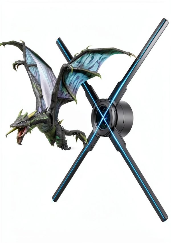 3DHologramFan,18.1" HologramFan with Remote/Bluetooth/WIFI/700 Video Library,Missyou Holographic Fan with HD LED 2000 * 1444PX Resolution Picture Fan Spinner Small for Shop/Bar/Christmas/Halloween-5