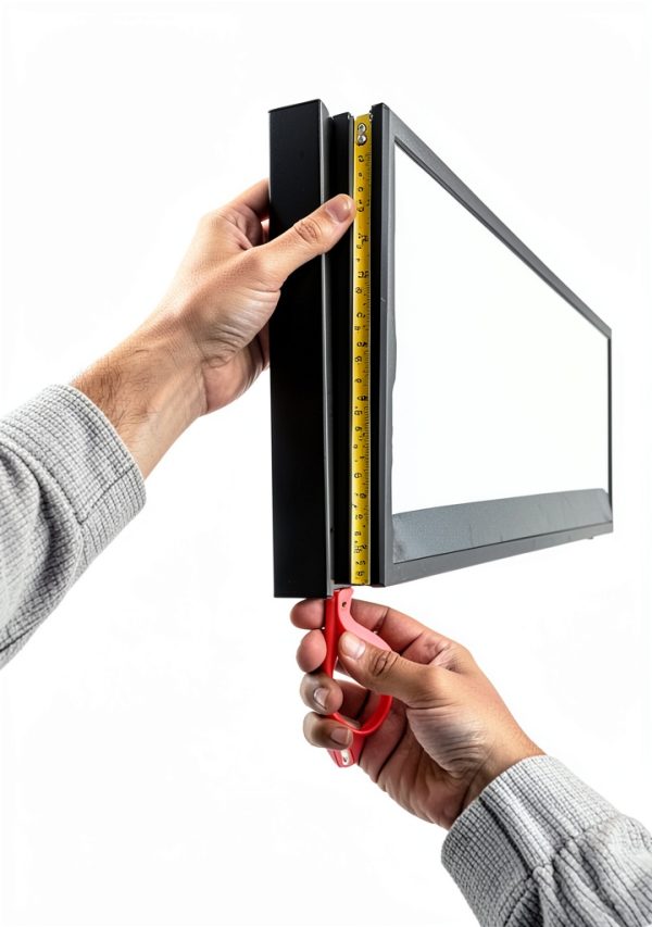 TV Skirt Flex by Dreamscreens Adjustable Skirt for Mounts and Cables-3