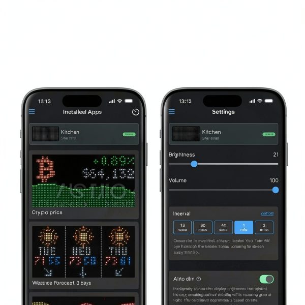 Tetra | Stocks & Crypto Ticker, Sports Scores, Weather, LED Display, Office Gift, Gift Room Decoration, Live Updates, animations-7