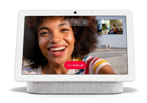 Google Nest Hub Max 10" Smart Display with Google Assistant - Chalk-0