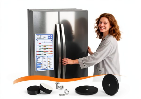 Magnetic Fridge Mount 15" Skylight Calendar Rubber Coated TRNQLPIN-6