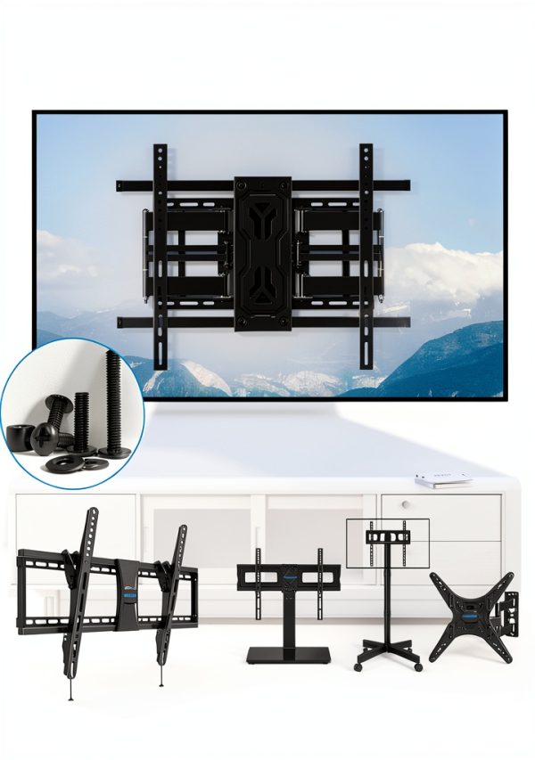 MOUNTUP Universal TV Mounting Hardware Screw Kit with Box - M4 M6 M8 Screws, Spacers & Washers for Most LED LCD OLED 4K TVs, Replacement Screws for TVs/Monitor Mounting, MU9041-4