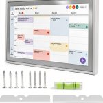 No-Stud, No-Drill Wall Mount for Skylight 15” Digital Calendar – Metal Mount – No-Drill Installation for Drywall – Includes Level & Mounting Kit - Accessories for Skylight Calendar-0