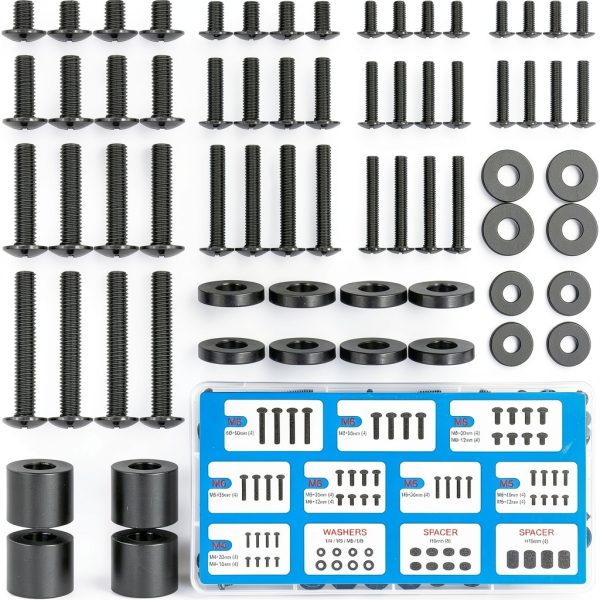MOUNTUP Universal TV Mounting Hardware Kit Fits Most LED LCD OLED 4K TVs, Includes M4 M5 M6 M8 TV Screws, Spacers, Washers for TVs/Monitor Mounting up to 80 inches, MU0041-0