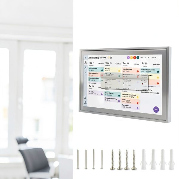 Wall Mount for Skylight 15" Digital Calendar KCMOSGI Metal No-Drill-5