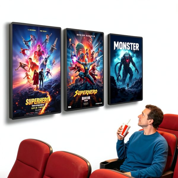 Cjgyz LED Light Box Frame | 16x24 Cinema Light Box for Posters & Wall Art | Lighted Digital Signage Display & Advertising Sign-7