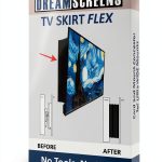 TV Skirt Flex by Dreamscreens Adjustable Skirt for Mounts and Cables-0