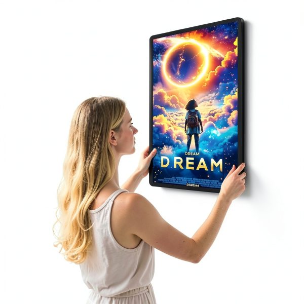 Cjgyz LED Light Box Frame | 16x24 Cinema Light Box for Posters & Wall Art | Lighted Digital Signage Display & Advertising Sign-6