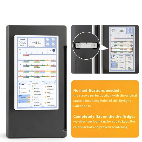 Magnetic Fridge Mount 15" Skylight Calendar Rubber Coated TRNQLPIN-1