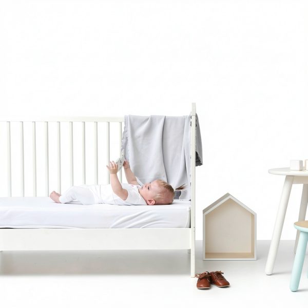 Adjustable Baby Monitor Mount for HelloBaby HB65/HB40, White Wall-6