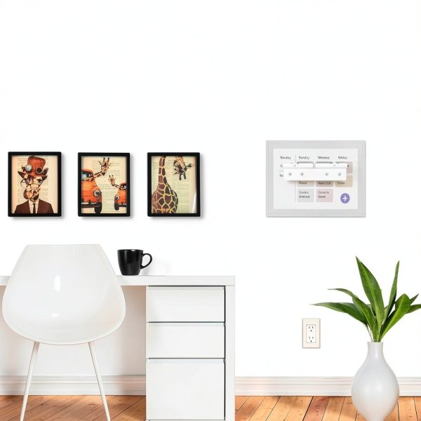 No-Stud, No-Drill Wall Mount Compatible with Skylight® 15-Inch Calendar - The Original Easy DIY Install, No Anchors or Screws Needed, Damage-Free, Secure Hold, Only Hammer Required, Hardware Included-3